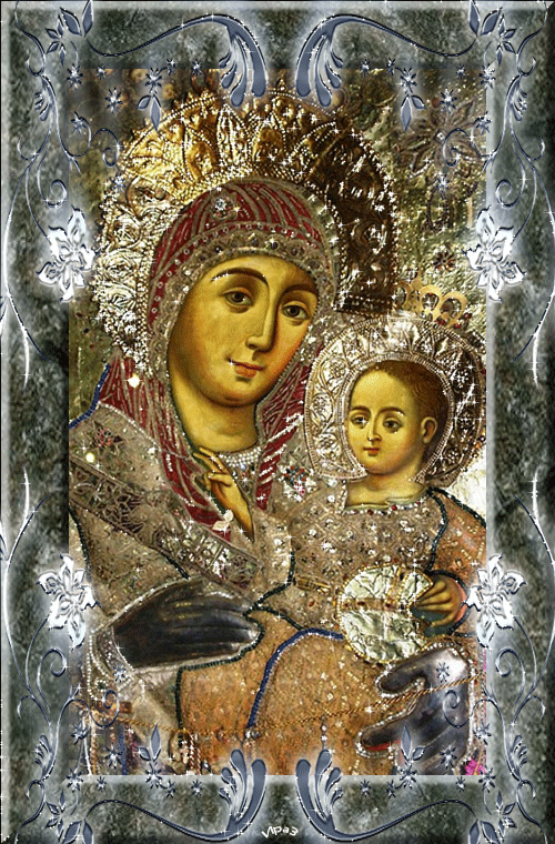 Открытка Вифлеемская Богородица улыбающаяся икона