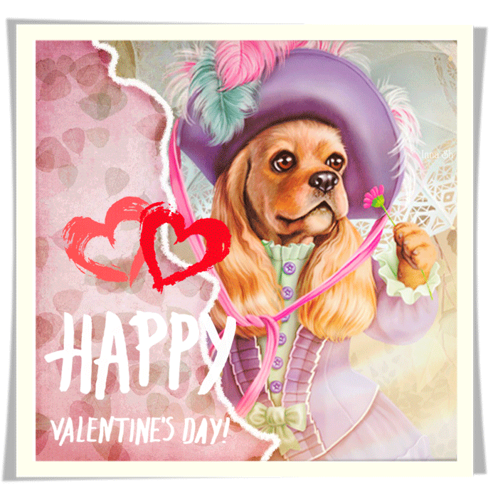 Открытка Happy Valentine`s day