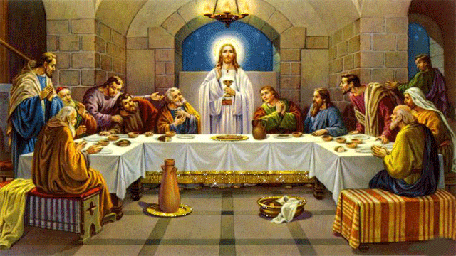 Иисус Тайная Вечеря - Открытки Великий Понедельник