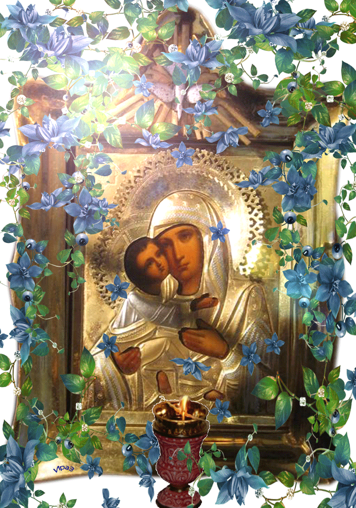 Открытка Чудотворная Владимирская икона Божией Матери