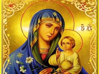 Мерцающая икона Божией матери «Неувядаемый Цвет»