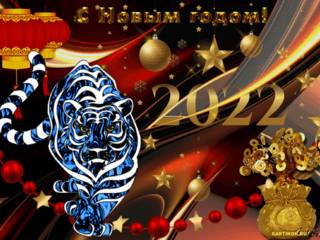 Новый  год 2022 Водяного Тигра