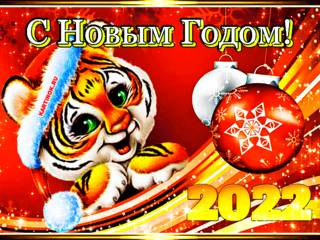 С новым годом 2022 год тигра